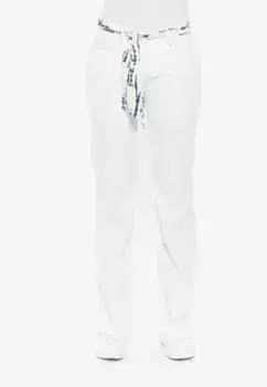 Le Temps Des Cerises Комфортные джинсы FLARE со встроенным ремешком, белый