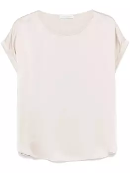 Le Tricot Perugia атласная блузка, серый