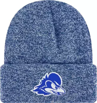 League-Legacy Adult Delaware Fightin' Blue Hens Синяя шапка с вязаным логотипом на манжетах