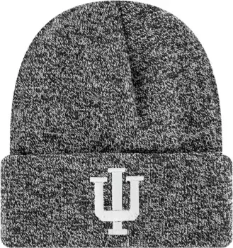 League-Legacy Adult Indiana Hoosiers Черная шапка с вязаным манжетом и логотипом