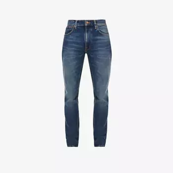 Lean Dean зауженные джинсы из эластичного денима со средней посадкой Nudie Jeans, синий