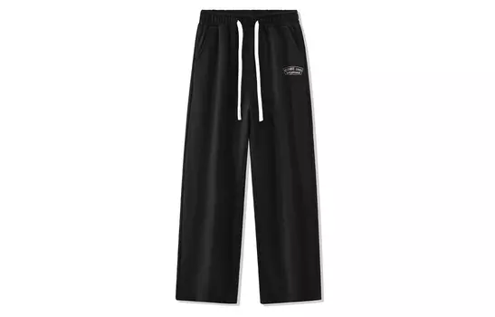 Leap Feiyue Брюки повседневные унисекс, Черный (в комплекте с черной толстовкой с круглым вырезом)