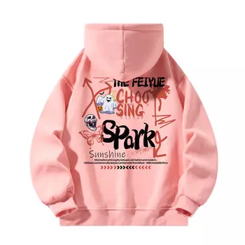 Leap Толстовка унисекс Feiyue, Серо-коричневый (на флисовой подкладке)