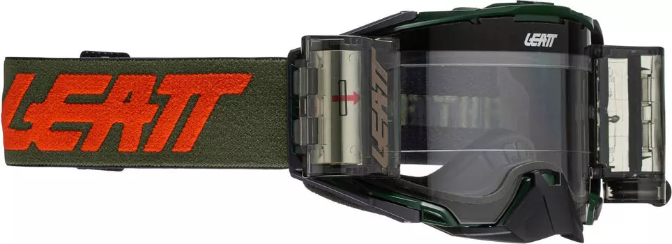 Очки Leatt Velocity 6.5 Roll-Off Combat Мотокросс, зеленые
