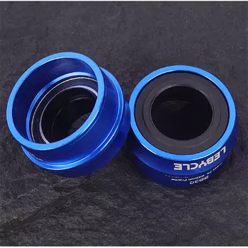 LeBycle для горно-дорожного велосипеда, цельный нижний кронштейн с прессовой посадкой, универсальный нижний кронштейн, 42 керамических подшипника Shimano (стальной подшипник нижнего кронштейна с прессовой посадкой BB30, синий)