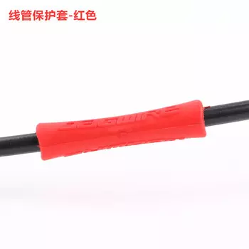 LeBycle Mountain Road Bike Dead Flying Cable Защитная крышка Открытие внешней трубки Верхняя трубка Защитная наклейка Аксессуары из кожи носорога (красный)