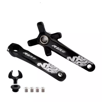 Шатун LeBycleRIRO для горного велосипеда с полой звездой, черный