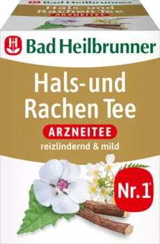 Лечебный чай горло Чай для горла (8 пакетиков) 14 г. Bad Heilbrunner