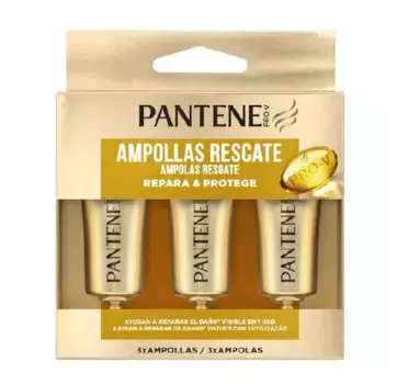 Лечение для борьбы с признаками агрессии Ampollas Rescate 1 Minuto Pantene, 3 UD