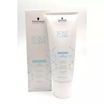 Лечение жирности кожи головы Clinix Oil Control Treatment 200 мл для жирных волос Schwarzkopf