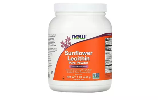 Лецитин подсолнечника NOW Foods, 454 г