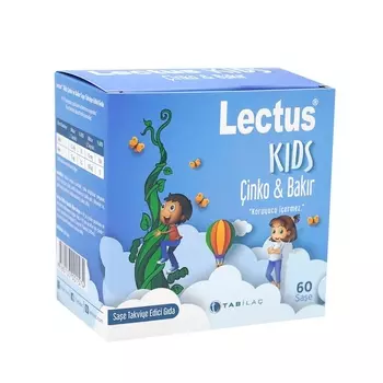 Lectus Kids Цинк Медь 60 пакетиков TAB LA