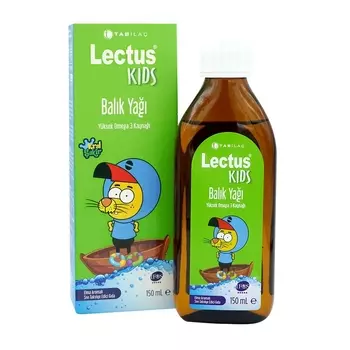 Lectus Kids Рыбий жир со вкусом яблока 150 мл TAB LA