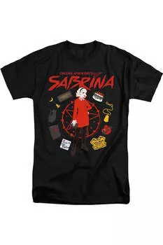 Леденящие душу приключения Сабрины Серкл короткий рукав взрослая высокая футболка / футболка Gildan, черный