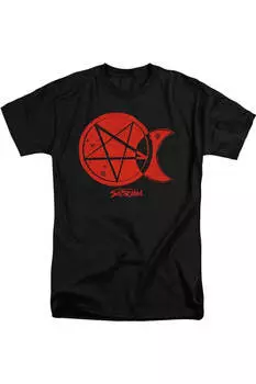 Леденящие душу приключения Сабрины Темная Луна короткий рукав взрослая высокая футболка / футболка Gildan, черный