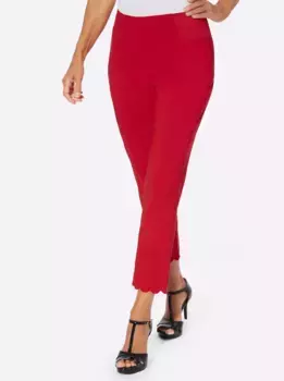 Леди 7/8 брюки Lady, красный