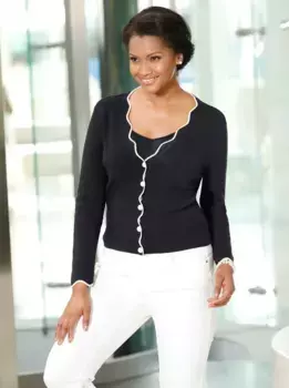 Леди кардиган Lady, черный