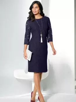 Леди кружевное платье "платье" Lady, цвет морской волны