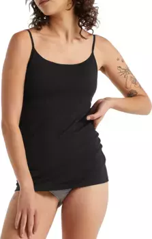 Ледокол Женский бюстгальтер Siren безрукавка на бретельках Icebreaker, черный