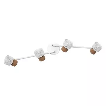 LEDVANCE DECOR SPOT CORK, 4 x 3,4 Вт, 920 лм, белый, точечный светильник, регулируемые головки, универсальный, внутренний точечный светильник, сменные светодиодные лампы, с регулируемой яркостью, теплый белый цвет света, GU10