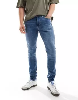 Lee – Luke – синие зауженные джинсы скинни