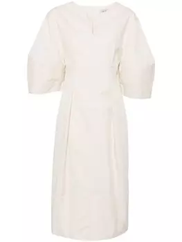 Lee Mathews платье Davey Tee, нейтральный цвет