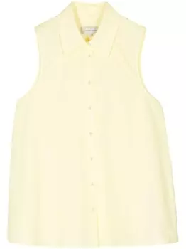 Lee Mathews рубашка Andy без рукавов, желтый