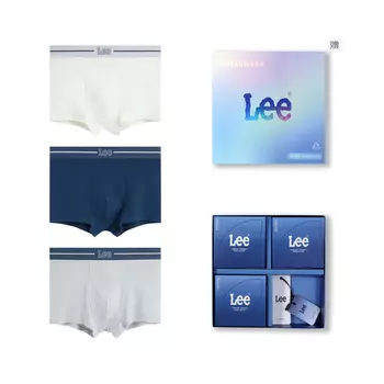 Lee Мужские боксеры, Подарочная коробка 3 шт. (темно-синий + темно-синий + темно-синий)