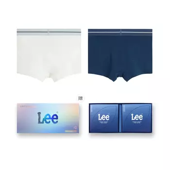 Lee Мужские боксеры, Подарочная коробка из 3-х штук (темно-синий+белый+черный)