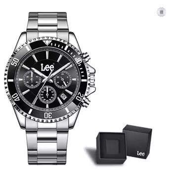 Lee Наручные часы с кварцевым механизмом, черным циферблатом, мужские часы Node Holiday Classic Box