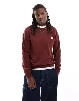 Lee – Рабочая одежда – коричневая толстовка свободного кроя с нашивкой-логотипом