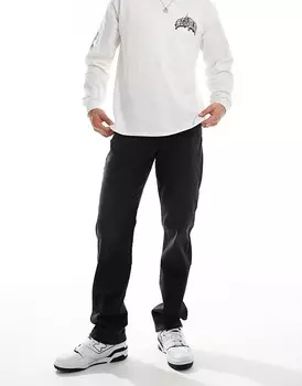 Lee – West – Черные джинсы свободного прямого кроя с эффектом потертости