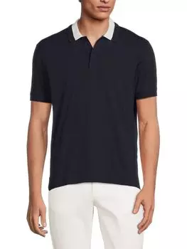 Легендарная футболка-поло с короткими рукавами Patrick Assaraf, цвет Midnight