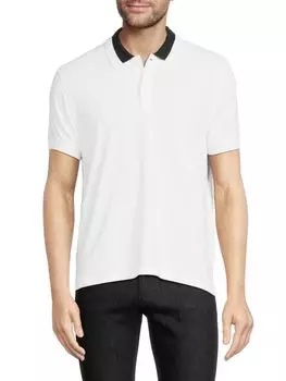 Легендарная футболка-поло с короткими рукавами Patrick Assaraf, белый