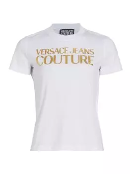 Легендарная футболка с логотипом Versace Jeans Couture, белый