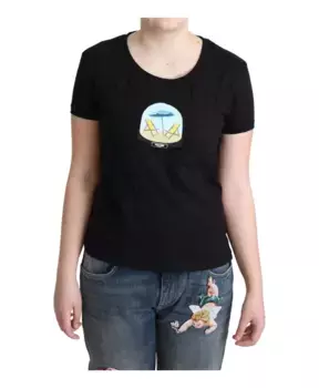 Легендарная хлопковая футболка Moschino, черный