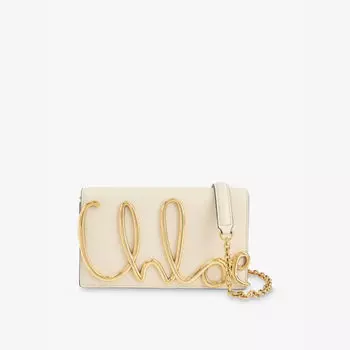 Легендарная кожаная сумка через плечо Chlo Chloe, бежевый