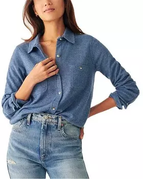 Легендарная рубашка Faherty, цвет Blue