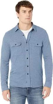 Легендарная рубашка-свитер Faherty, цвет Glacier Blue Twill