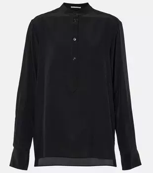 Легендарная шелковая блузка Stella Mccartney, черный
