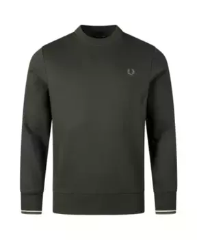 Легендарная толстовка с лавровой короной Fred Perry, зеленый