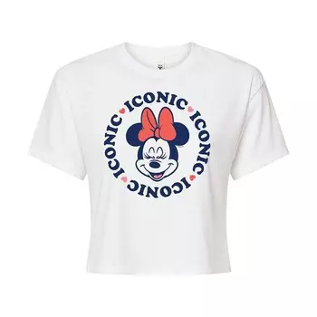 Легендарная укороченная футболка с рисунком Минни Маус для детей Disney's Licensed Character, белый