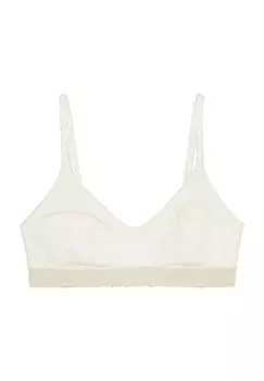Легендарное бюстье в рубчик с логотипом, для женщин Marc O'Polo, цвет White Cotton