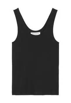 Легендарный топ в рубчик, широкие бретели, для женщин Marc O'Polo, черный