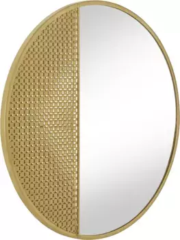 LeGer Home by Lena Gercke декоративное зеркало "Самара", (1 шт.), настенное зеркало, металл Т: 1,5 см, 60 см, цвет natur