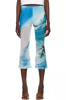 Леггинги капри с волнообразным узором Abra, цвет print