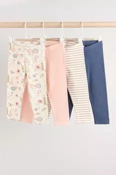 Леггинсы 4 пары (3 мес 7 лет) Next, розовый