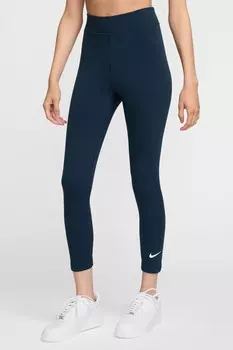 Леггинсы 7/8 с высокой посадкой Nike, синий