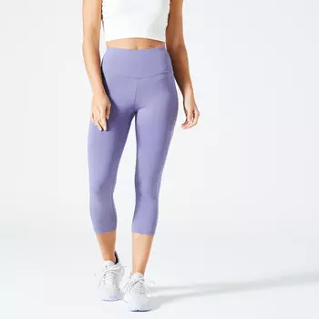 Леггинсы 7/8 женские - 520 синий DOMYOS, цвет blau