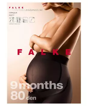 Леггинсы "9 месяцев 80 ден" - одежда для беременных Falke, синий